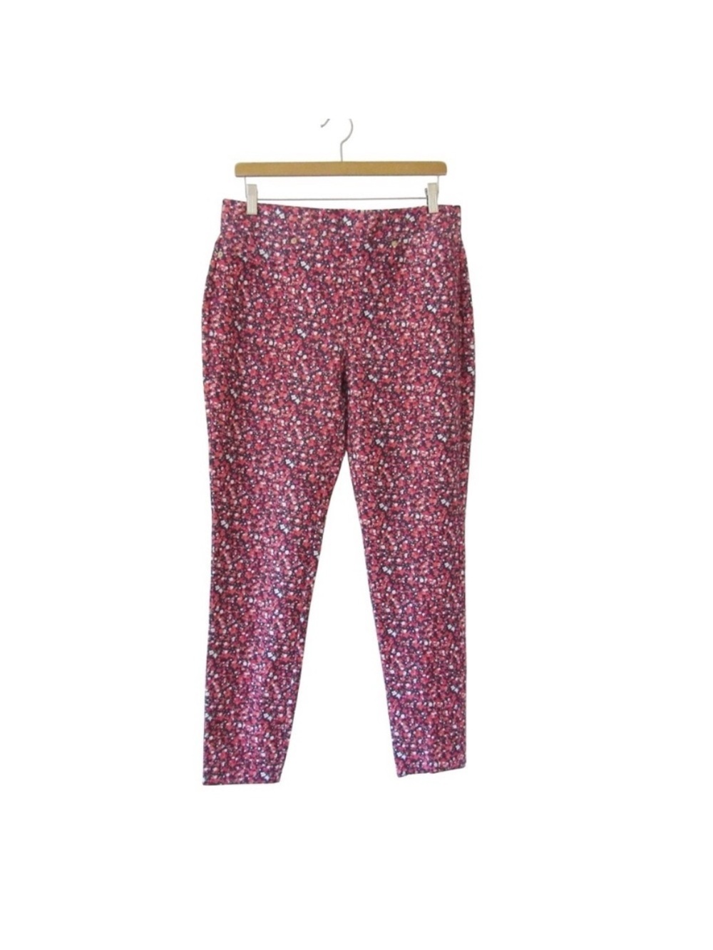 Michael Kors Ditsy Pink Floral Skinny Pants